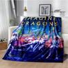 Rock Band Imagine Dragons Printed blankets Flannel Warm blanket Soft Cozy Blanket Travel Blankets bed linings Birthday Gift