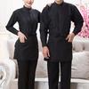 Half-length Short Waist Apron with Pockets Catering Chefs Bar Waiters Uniform