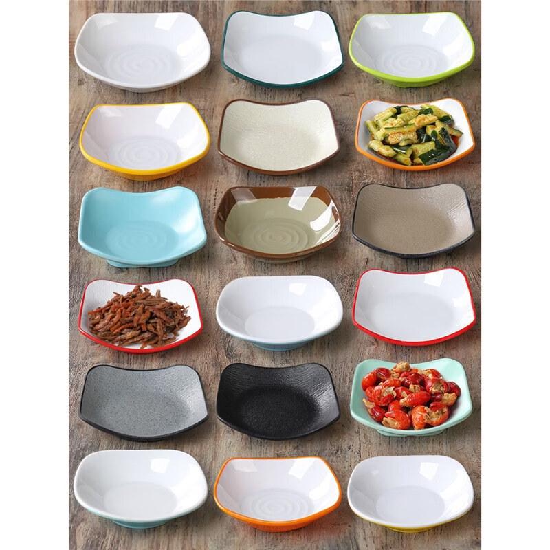Imitation Porcelain Square Snack Plate