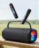Hoshikou Denpa 80W Portable Karaoke Speaker with Rechargeable Double Wireless IPX7 Waterproof Bluetooth Charging Megaphone for Enhanced Bass and