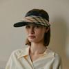 Daks Navy Check Sun Cap [wide Brim] Dbhe4f101n2