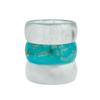 Pulsera de Acrílico Transparente Difuminada de Moda para Mujer, Pulsera Redonda Ancha de Resina de Viento Exagerado