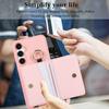 For Samsung Galaxy S24 S25 Plus Case PU Leather Wallet Bag Grip Strap Holder Neck Long Crossbody Lanyard Ring Clasp Cover