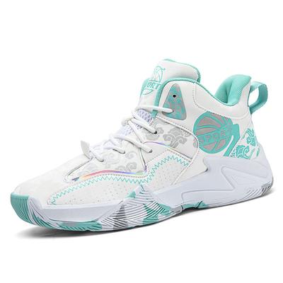 Trendige High-Top Basketballschuhe für Männer und Frauen, Rutschfeste und Verschleißfeste Lederoberfläche, Wasserdicht, Neue Jugend-Sportschuhe, Tatsächliche Basketball S