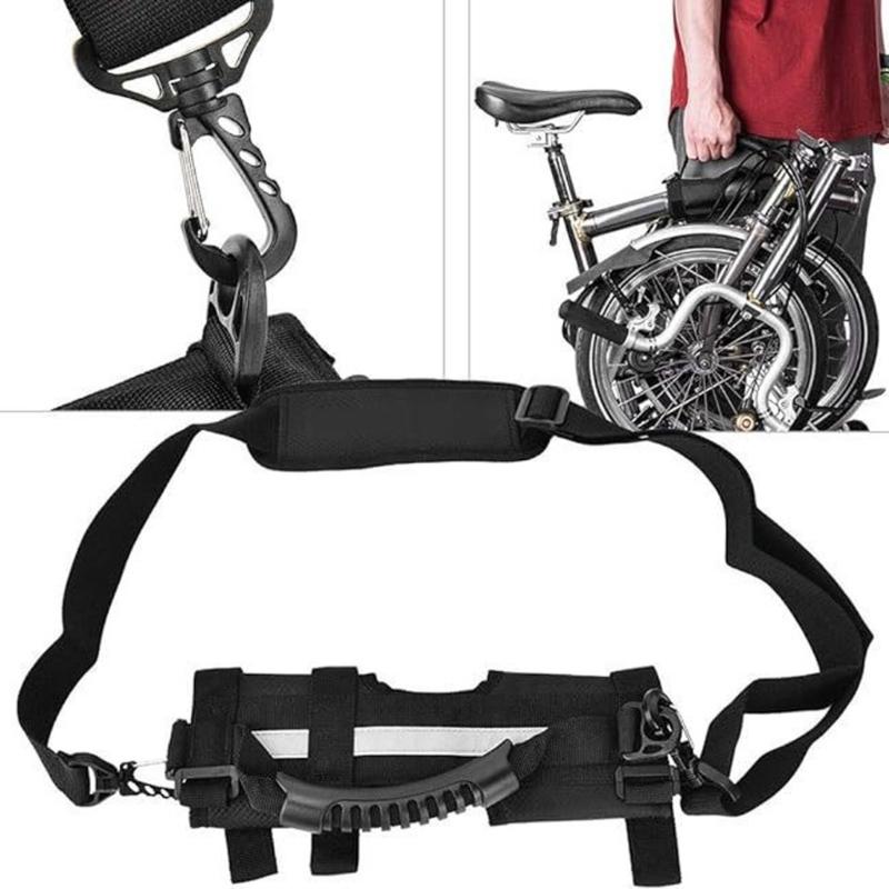 Quickly Release Bicycles Frame Carrying Handle With Comfortable Shoulder Pad For Easyly Transport