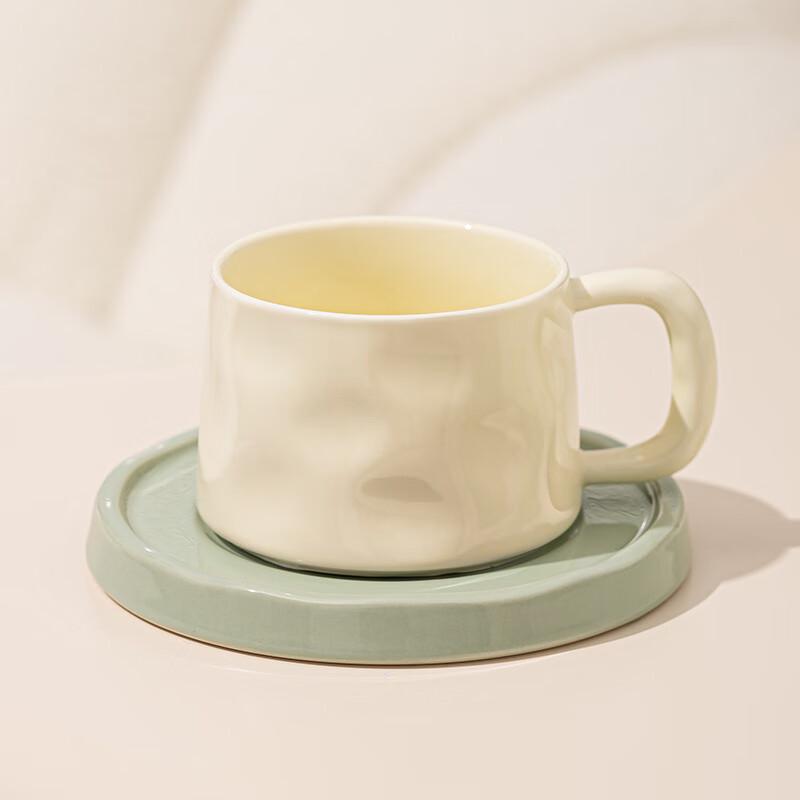 Changbaosen 300ml Ceramic Coffee Cup with Saucer