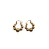 Gold Round Beads, Ring Earrings, Ear Buckles, Retro Light Luxury, Geometric Sense Of Order, Exquisite Three-Dimensional Personality, Unique