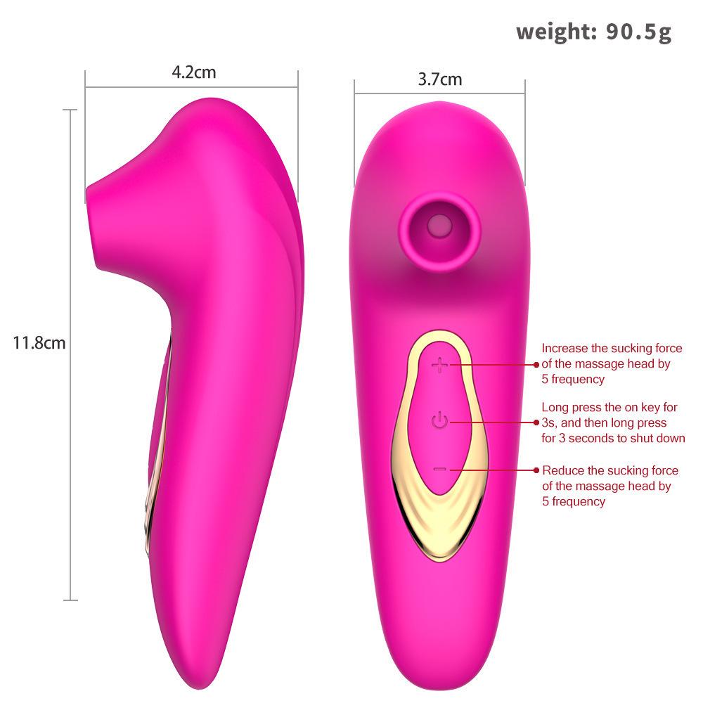 Vibrator zum Rosensaugen für Frauen & Brustpumpe mit kraftvoller Klitoris- und G-Punkt-Stimulation für Paare