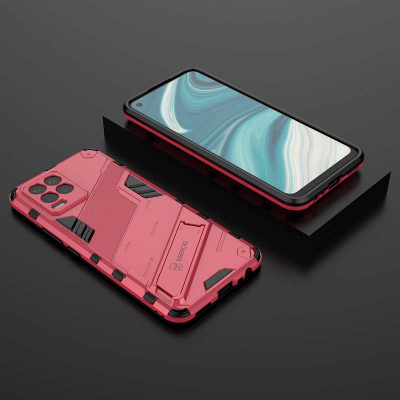 Armor Case for Realme 8 Pro Shockproof Lens Camera Protective Robot Holder Back for OPPO Realme 7 Pro 8 Realme8 Phone Cover