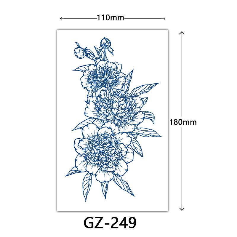 Herbal Semi-Permanent Tattoo Sticker, Semi-Permanent Tattoo Sticker, Anti-Rub, Anti-Sweat Tattoo