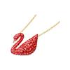 Swarovski Swan Gold Plated Pendant Large Imitation Crystal Necklace Women Necklace 5465400