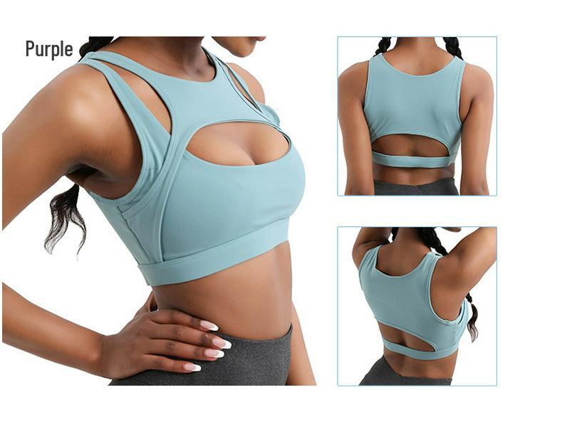 Women's Shockproof Sports Bra - New Large Bust Style for Running, Fitness, Yoga