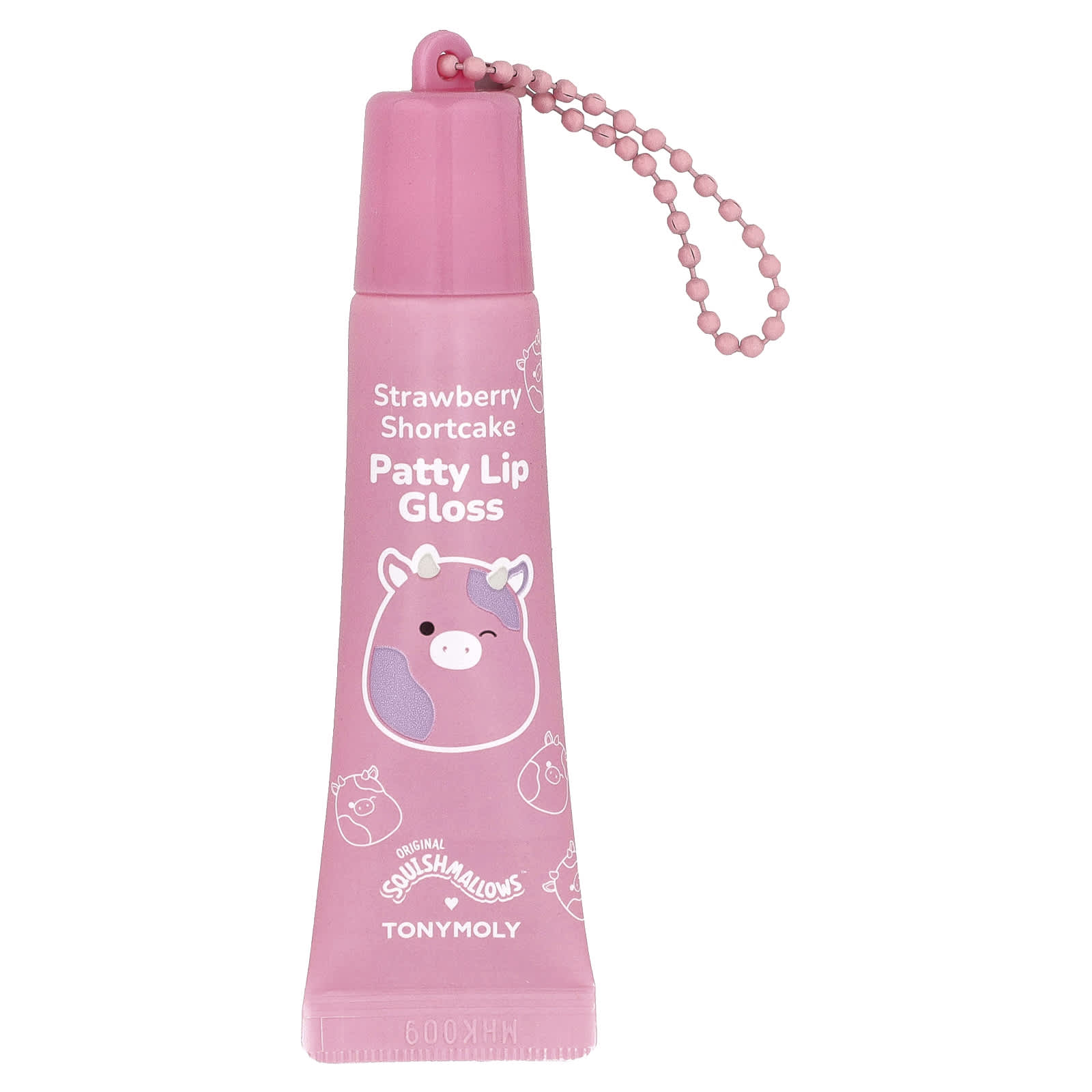 

TonyMoly, Original Squishmlows™, Patty Keychain Lip Gloss, Strawberry Shortcake, 11g