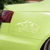 Car Sticker Mountain Pattern Portable Car Decor Reflective Racing Stickers for Truck