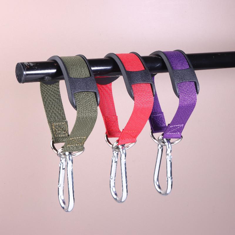 2Pcs Nylon Sling With Metal Hook Versatile Gym Accessory For Gym Equipment Durable Fitness Equipment Metal Hook Strap