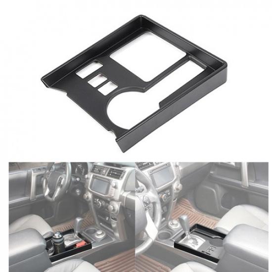 Black Center Console Gear Shift Storage Box Panel Cover Trim For 4runner 2010+