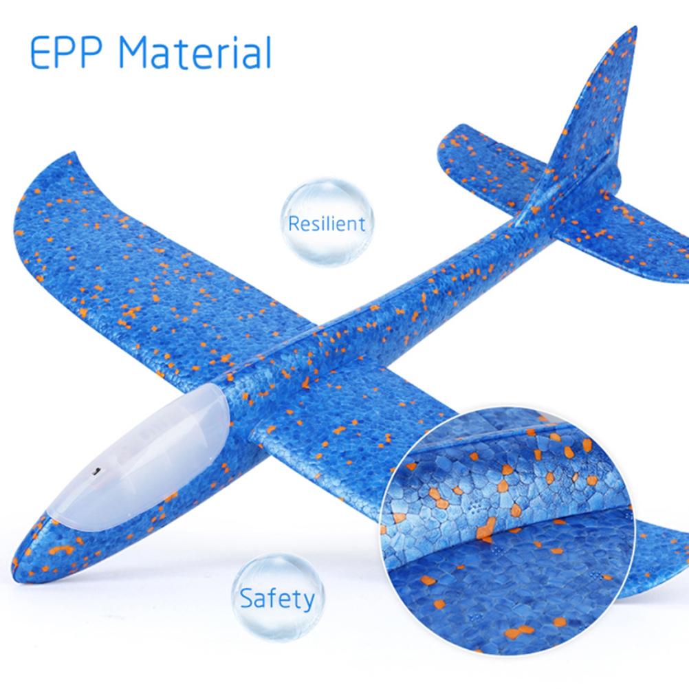 Hand Launched Foam Airplane Glider EPP Foam Boomerang Children S Model Airplane Toy (head Light Up)