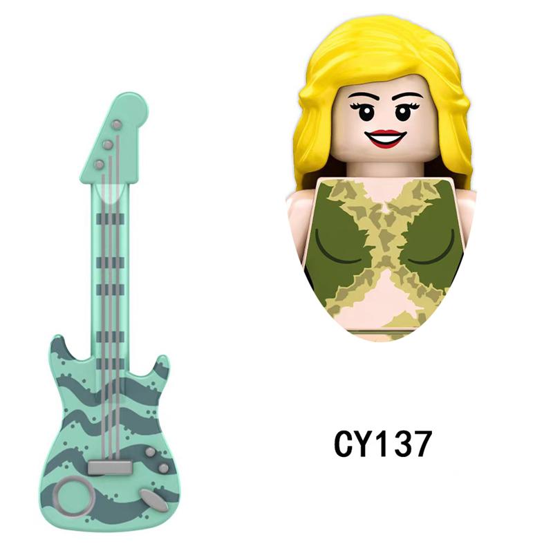 LG1015 Mädchen Bausteine Berühmte Zusammenbausteine Prinzessin Mini-Puppen Actionfiguren Kinder Niedliche Kawaii Spielzeuge für Weihnachtsgeschenke