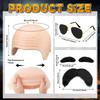 Cosplay Latex Bald Cap Realistic Soft Breathable Fake Bald Head Hat for Halloween Costume Theatrical Performance Makeup