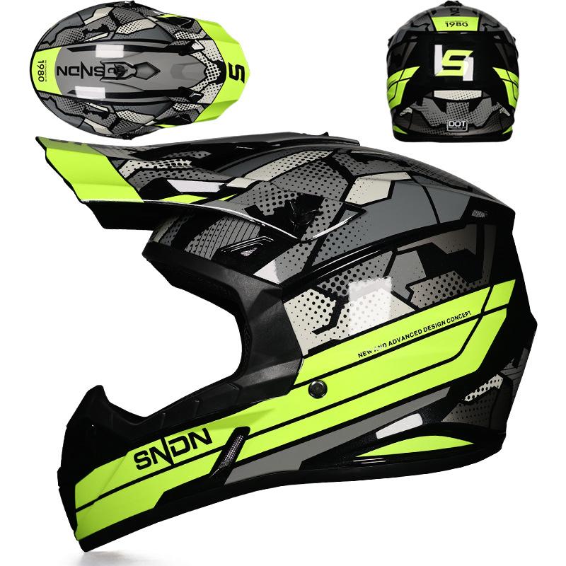 Flash Shield Motorcycle Off-Road Helmet Men's Full Helmet Women's Locomotive Riding Rally Helmet Hard Hat Breathable