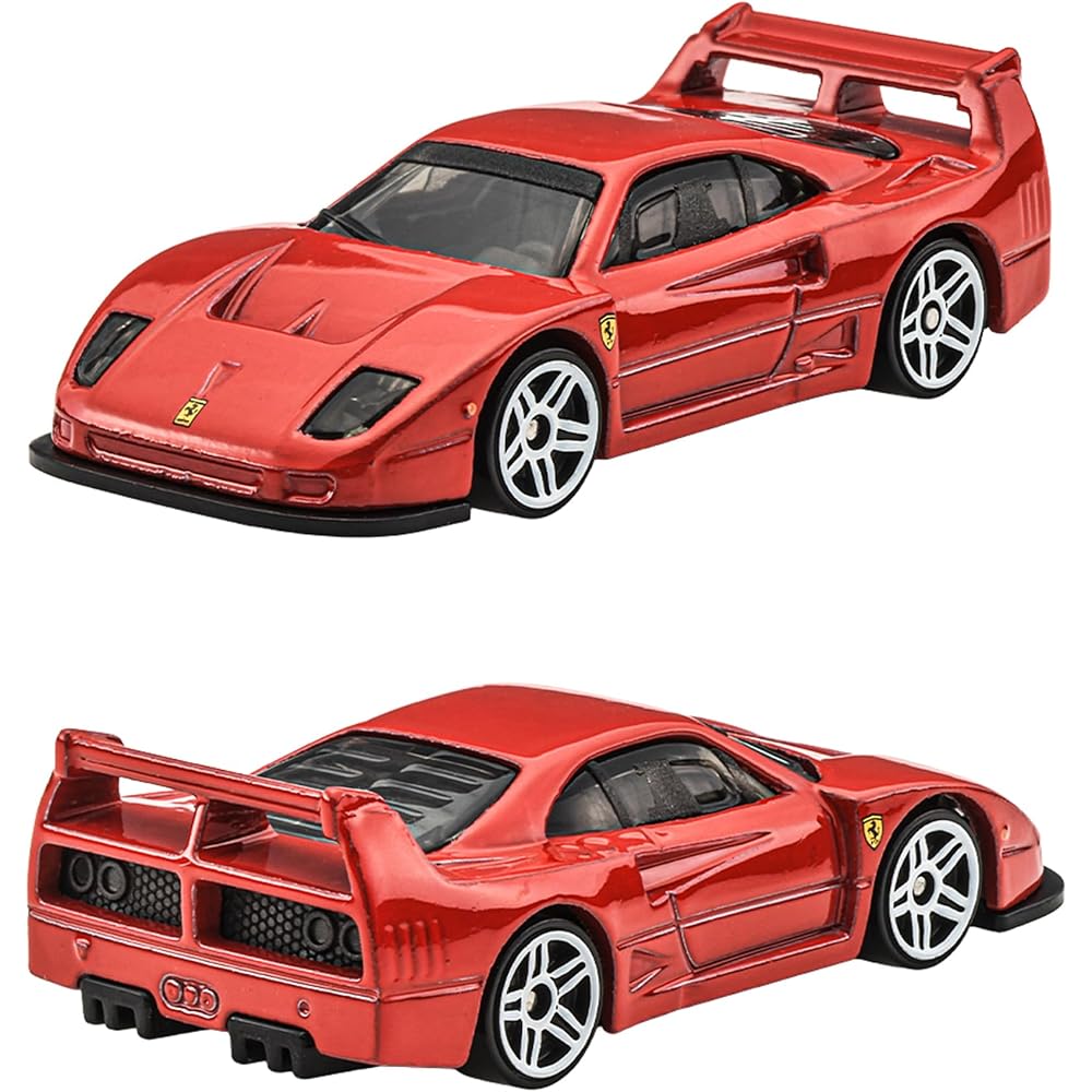 Hot Wheels Basic Car Ferrari 5-Pack 1:64 Scale Diecast Toy Cars for Ages 3 and Up