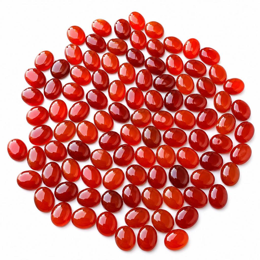 AAA+ Red Onyx Oval Cabochon Calibrated Wholesale Gemstone All Sizes Available