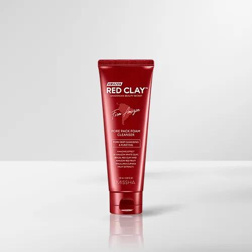 [MISHA] Amazon Red Clay Pore Pack Foam Cleanser 120ml