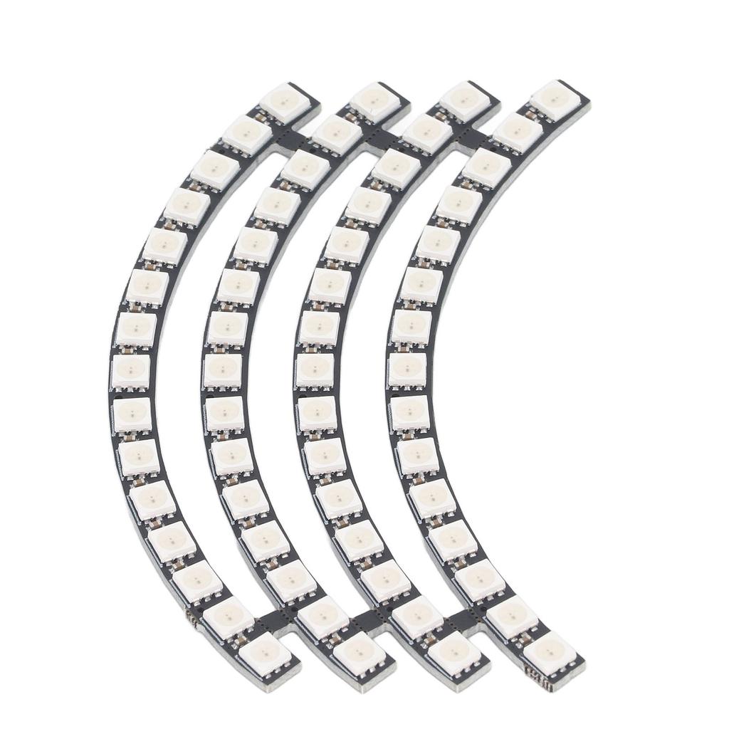 60 Bits LED Lamp Board WS2812 5050 RGB Round Light Module for Home Room Decoration Support Microcont