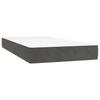 Vidaxl Continental Bed With Mattress, Dark Grey Velvet, 100X200Cm