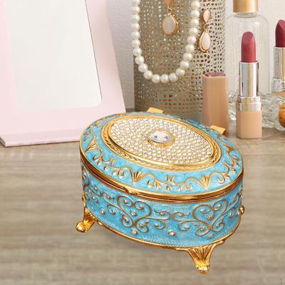 Decorative Metal Jewelry Box for Trinkets And Keepsakes, Organizer Bracelets