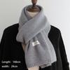 2025 Autumn And Winter  Korean Version Ing Style Solid Color Scarf Student Warm Knitted Versatile Couple Scarf