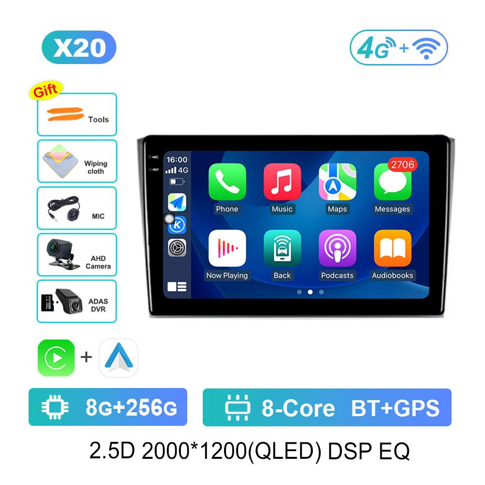 Bluetooth Android 14 WiFi for Mazda CX9 CX-9 TB 2006 - 2010 2016 Car Radio Multimedia Player DSP Stereo GPS 4G Split Screen