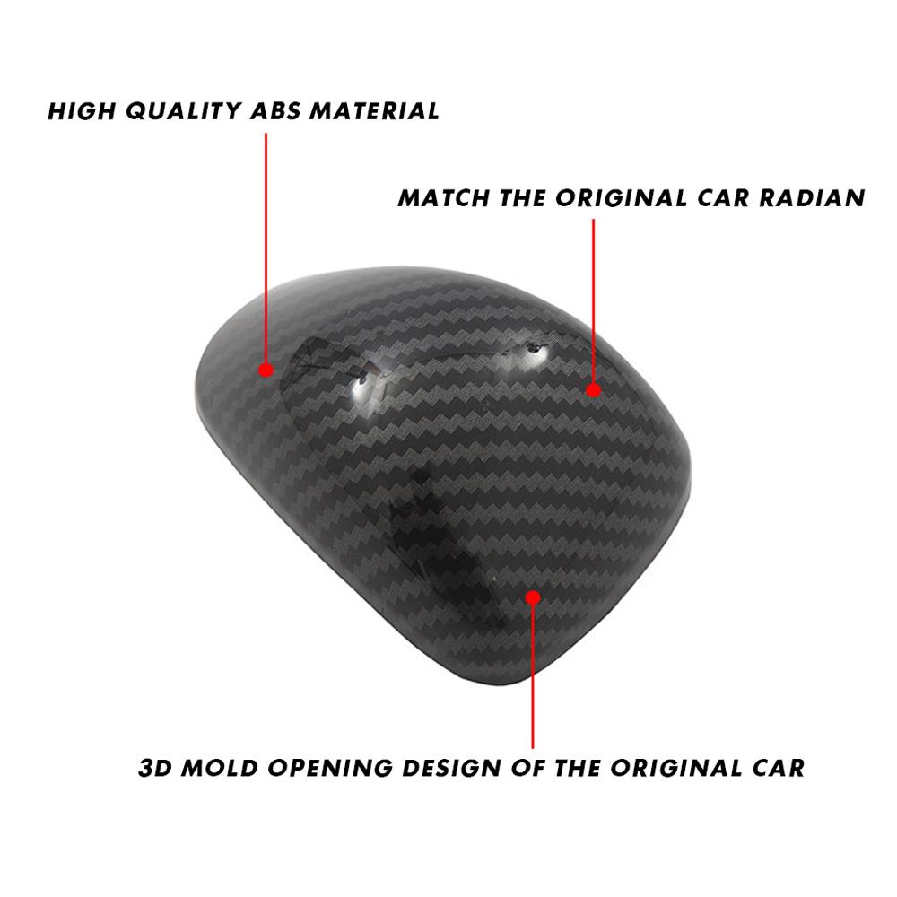 ABS Carbon Fiber Gear Shift Knob Head Cover Trim Sticker For Honda Accord 9th 9.5th 2014 2015 2016 2017 Car Interior Accessories