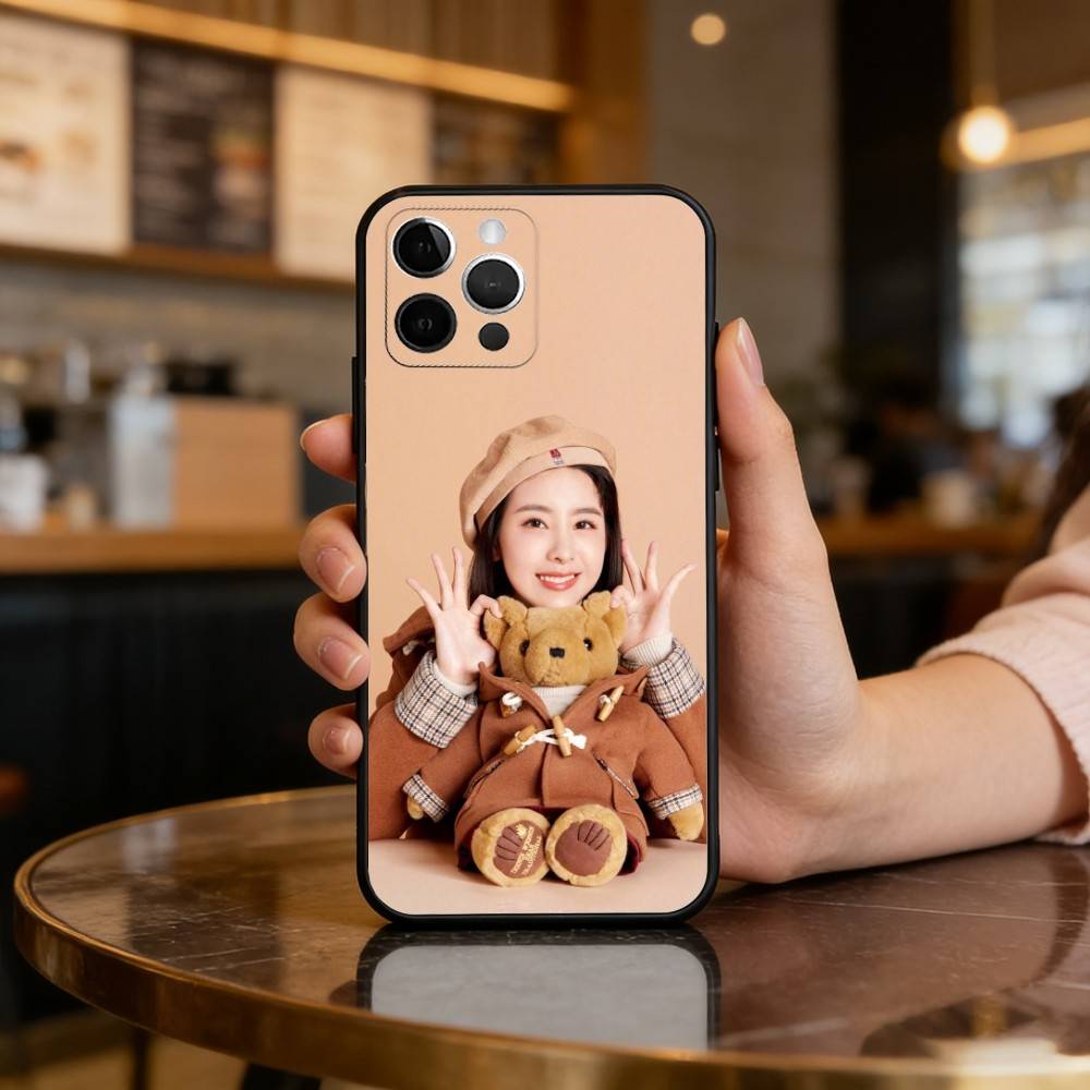 Chinese A-Actress Chen Duling Soft Silicone Black Cover,Phone Case For iPhone 17,16,15,14,13,12,11 Plus,Pro Max,XS