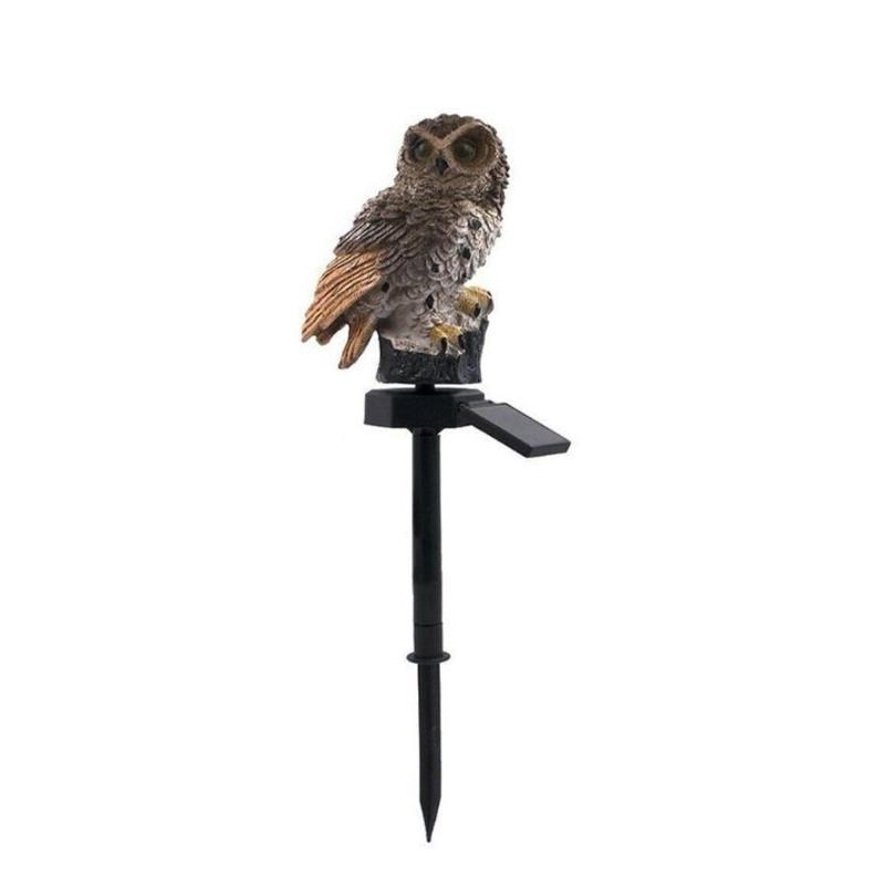 Adorable Owl Solar Garden Lights Water-resistant Outdoor Decoration