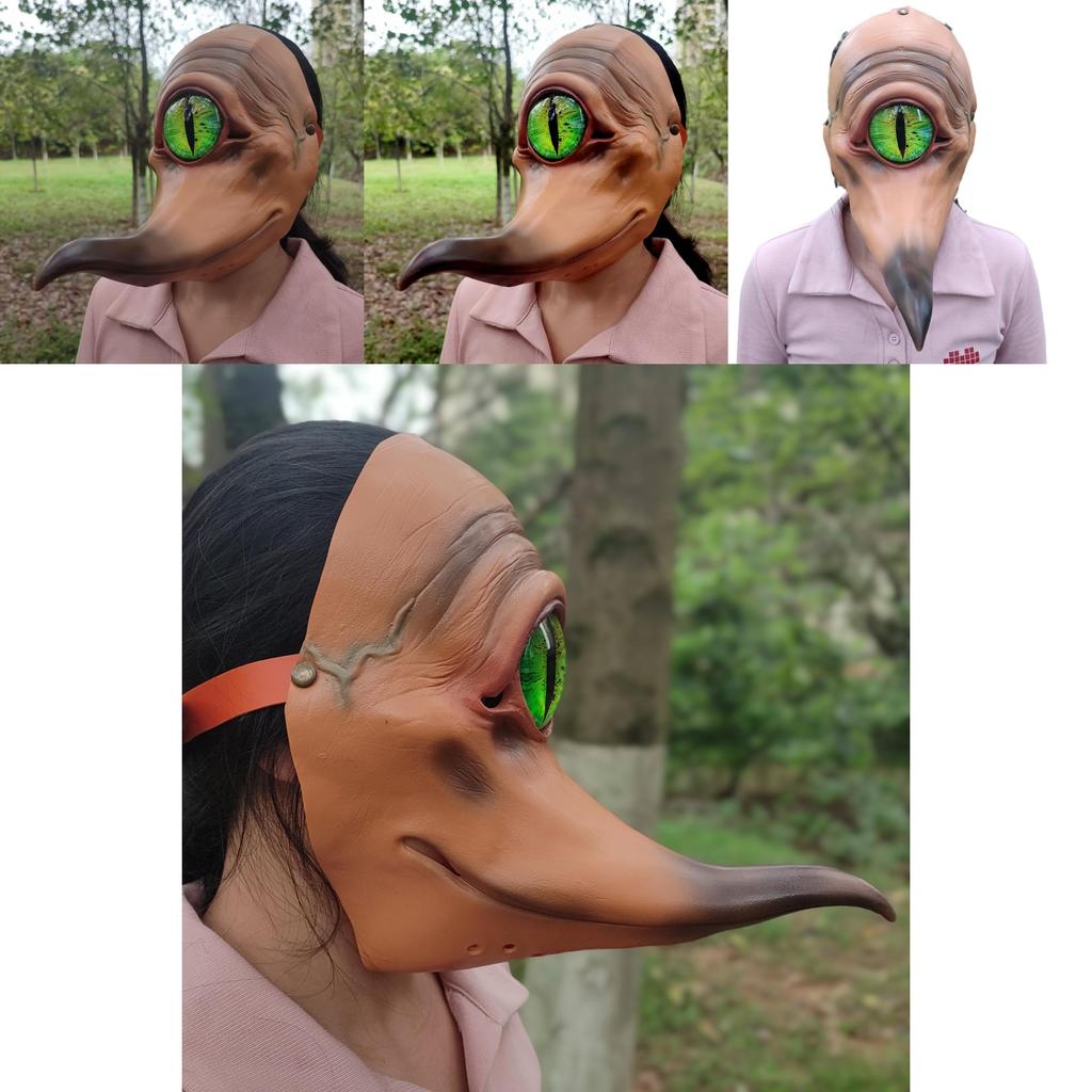 One Eyed Monster With A Long Mouth Monster Latex Mask For Halloween Party And Cosplay Events