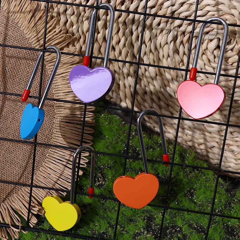 Vintage Bez klíče Pár Výročí Párů Tvar srdce Pro milence Svatba Láska Visací zámek Zámek přání Suvenýr Svatební dary