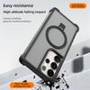 Dla Samsung Galaxy S25 Ultra Magnetyczne Etui Anty-Upadek TPU+PC Podpórka Tylna Pokrywa Telefonu