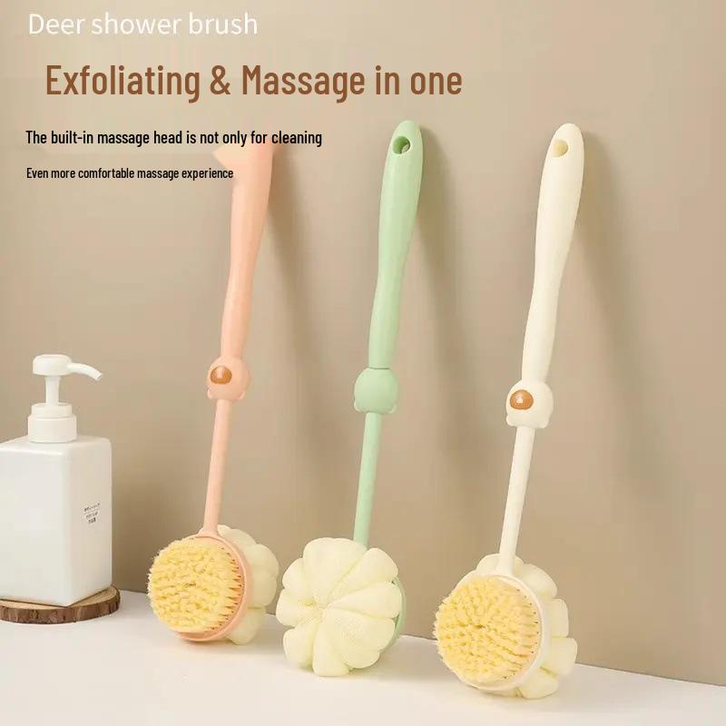 

Двусторонняя щетка для ванны с длинной ручкой и мягкой щетиной для мытья спины и отшелушивания Other
