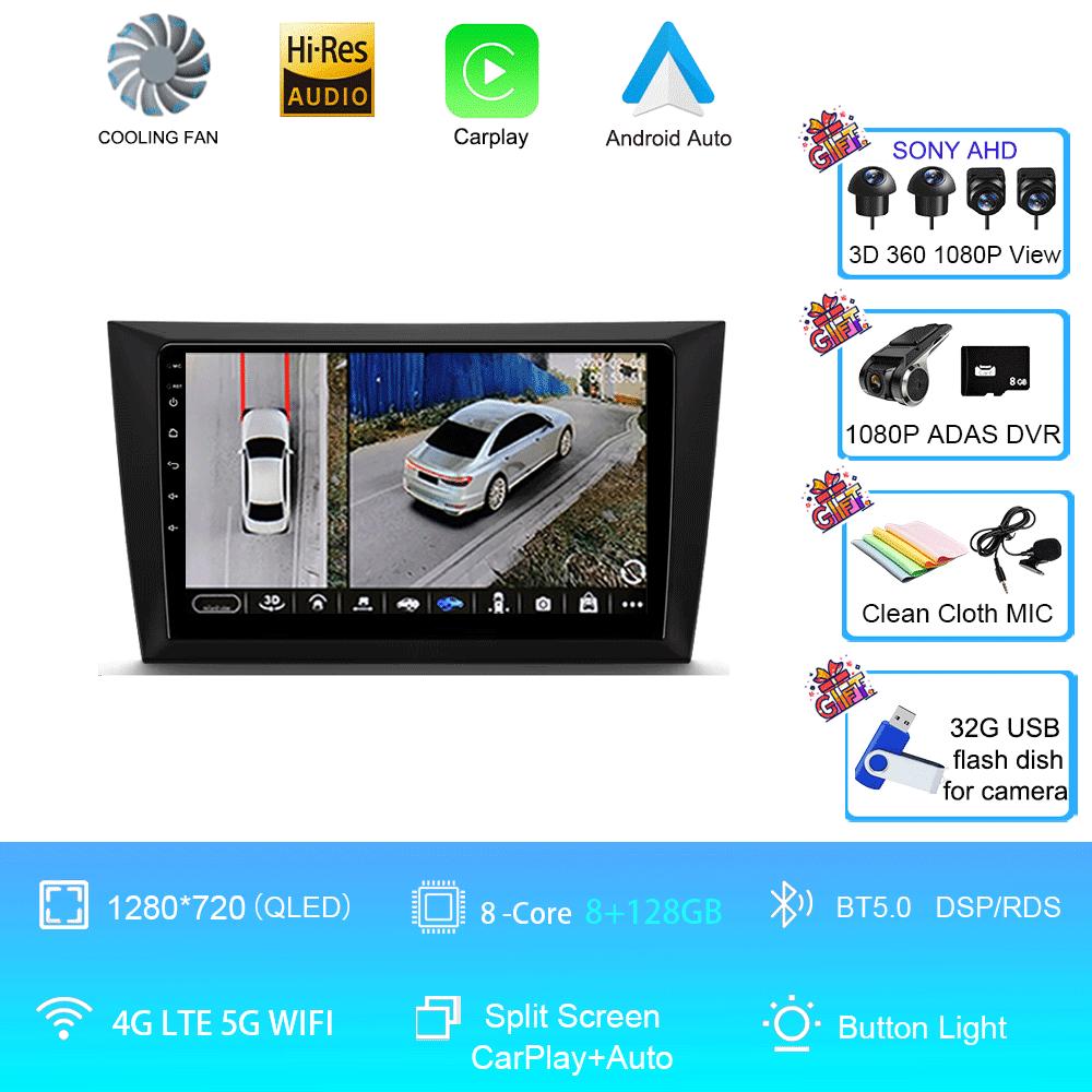 Car Radio Android 14 For Volkswagen VW Golf 6 MK6 GTI R 2008 - 2012 Wireless Carplay Android Auto Car Stereo Multimedia Player