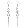 Goth Punk Style Moon Sword Long Earrings For Women Vintage Jewelry Gift Accessories