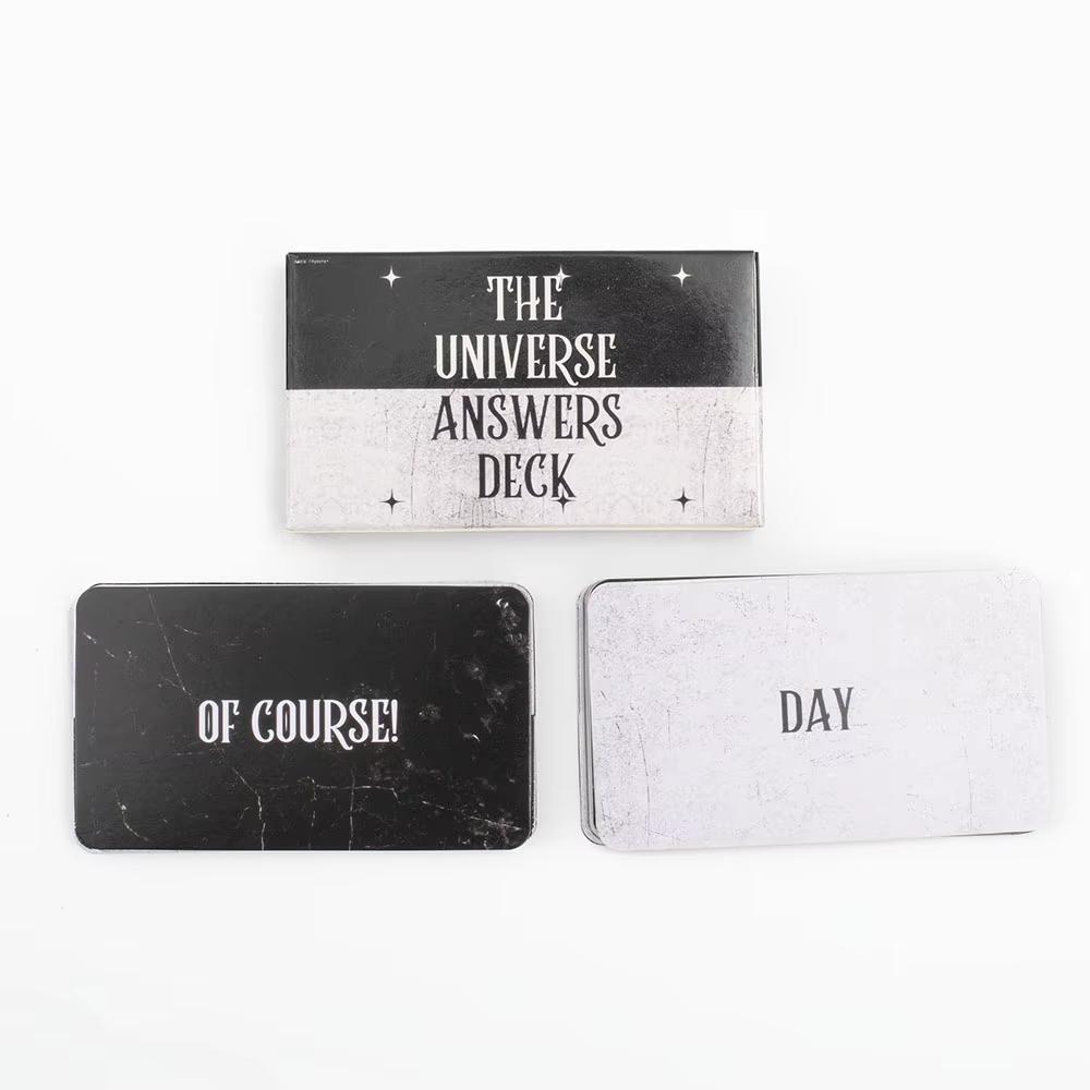 Activating Toys The Universe Answers Tarot Deck Keywords Cards 44 Pcs 10.3*6Cm Fortune Telling Divination Card