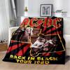 Rocková kapela AC/DC retro potištěná deka Flange hřejivá deka piknikové deky cubre cama throw deka podšívka do postele dárek k narozeninám