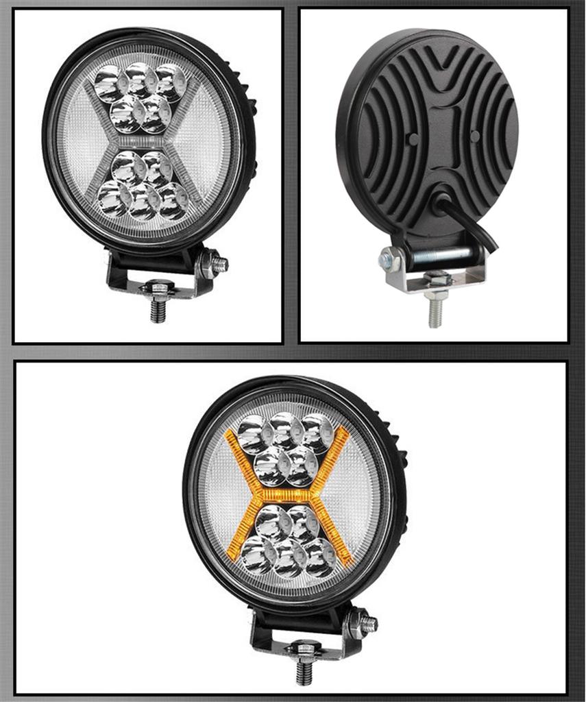 2Pcs LED Work Light 234W 4inch Spot Flood Light Bar Off Road 4x4 accessories Combo 12 Volt Led Spotlight for Truck SUV Boat 3000K 6000K Lamps