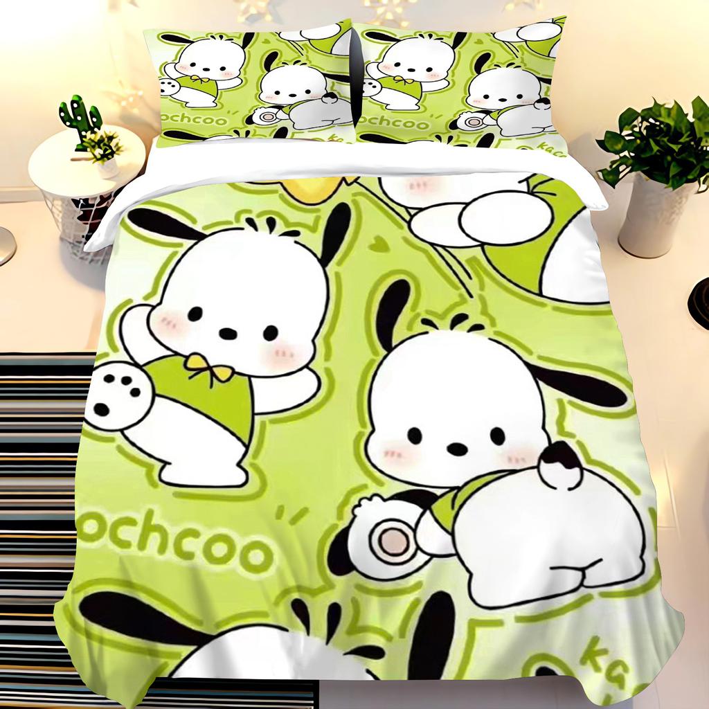 Pochacco Quilt Cover Cartoon Anime Children Set Queen And Twin Size Bedding Grade A Printed Comforter King