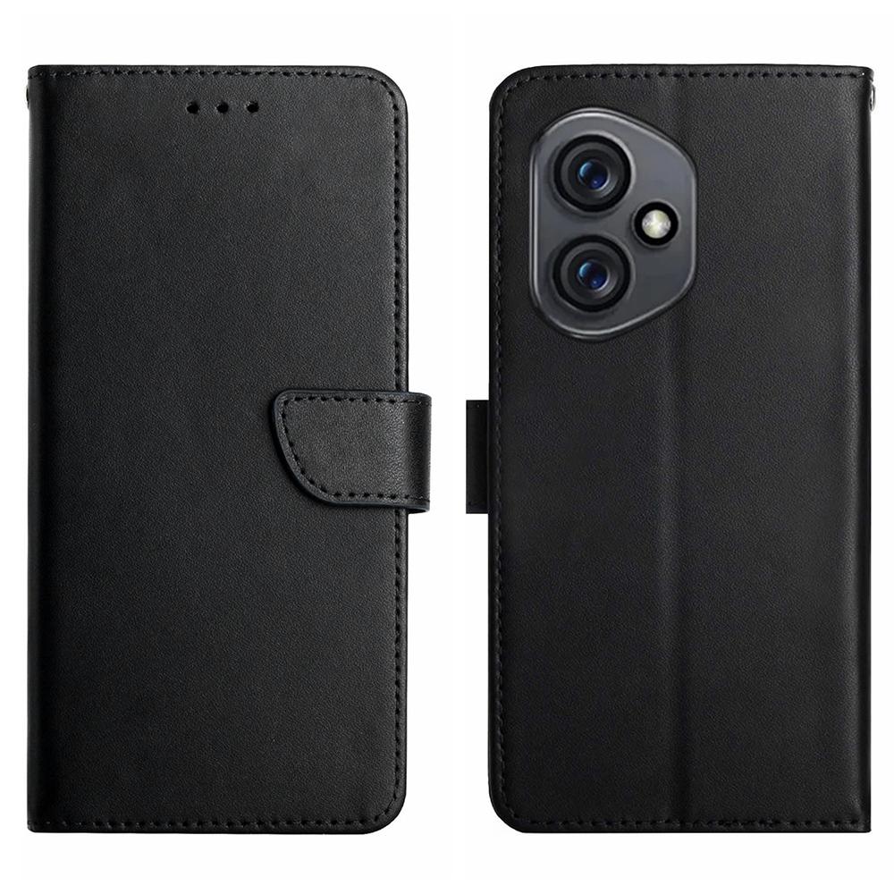 

Для Honor 400 5G (Глобальный) Чехол из натуральной коровьей кожи, чехол для телефона с текстурой наппа Black