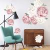 Peony Flower Home Wall Sticker Living Room Background Decal Mural DIY Decoration
