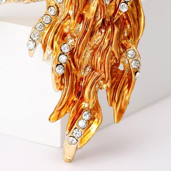 Horse Head Brooch Sparkling Alloy Animal Lapel Pin Rhinestone Inlaid Horse Brooch Clothes Accessory for Men Women Horse Lover Gift