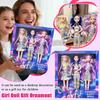 Articulated Fashion Doll Set with Musical Accessories Poseable Vinyl Figures Three Pack for Creative Play and Display Suitable for Ages 3 and Up