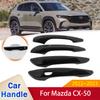 Glänzende Schwarze Türgriff-Aufkleber Abdeckung für Mazda CX50 CX 50 CX-50 VA Auto Außen Rostschutz Styling Dekor Zubehör